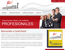 Tablet Screenshot of canalpostal.com